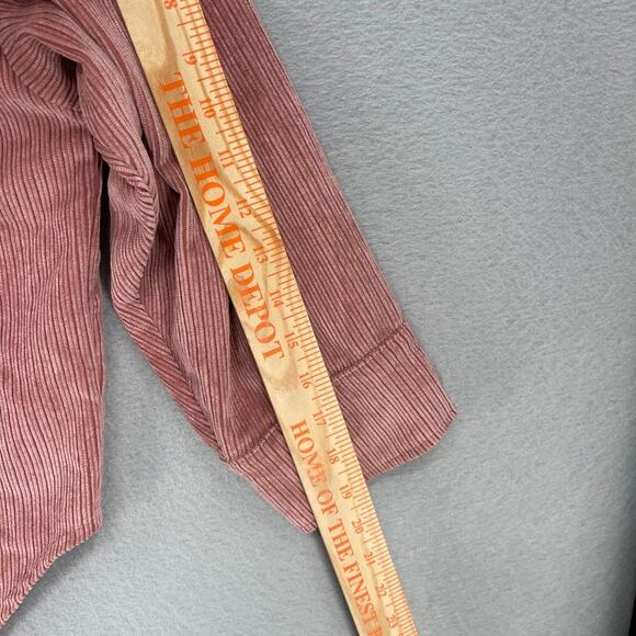 Ci Sono Shacket Womens Large Pink Corduroy Oversized Shirt Jacket Casual Comfy - Picture 5 of 9